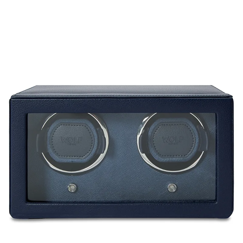 Wolf Cub Double Watch Winder with Cover
