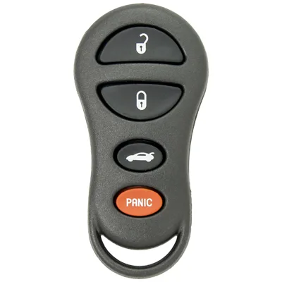 Four Button Key Fob Replacement Remote For Chrysler, Dodge, and Jeep Vehicles