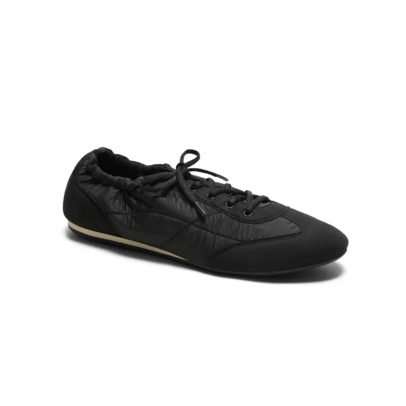 Vivaia Women's Yancy Jogger Re-Nylon Sneakerina - Black water rpt