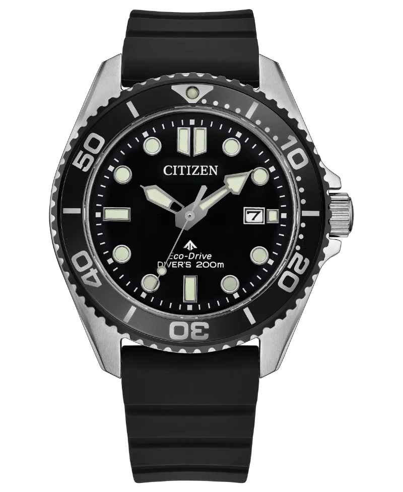 Citizen Men's Promaster Sea Dive Black Strap Watch 40.6mm - Gray
