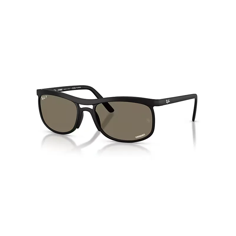 Ray-Ban Rb4452 Polarized+ Lenses Liteforce Sunglasses Sand Black Frame Grey Lenses Polarized 56-20