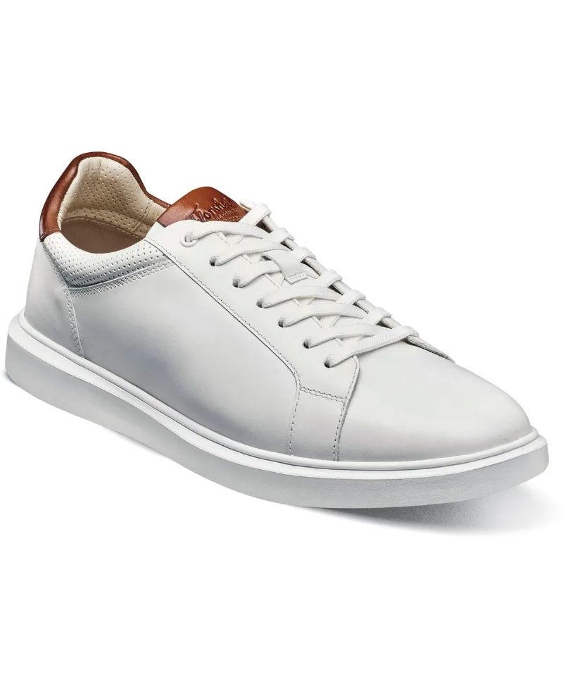 Florsheim Men's Social Lace to Toe Sneaker - White