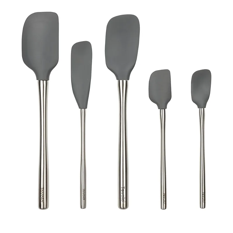 Tovolo Flex-Core Silicone and Stainless Steel 5-Piece Spatula Set