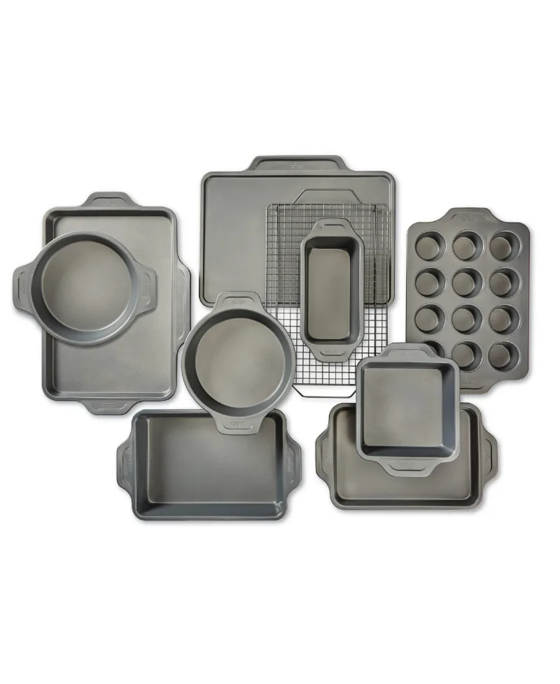 All-Clad Pro-Release Nonstick Bakeware Set, 10 Piece Set - Grey