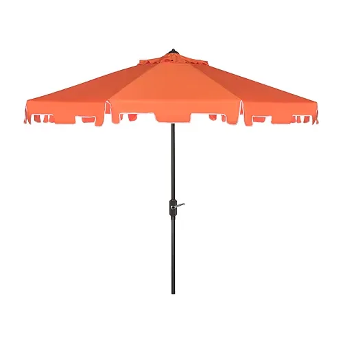 Safavieh Zimmerman Collection Patio Umbrella, One Size, Orange