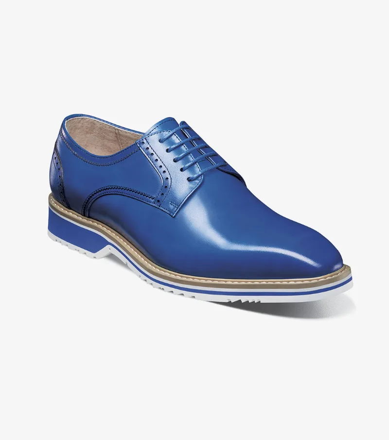 Stacy Adams Shoes Barringer Plain Toe Oxford Blue Size 7.5
