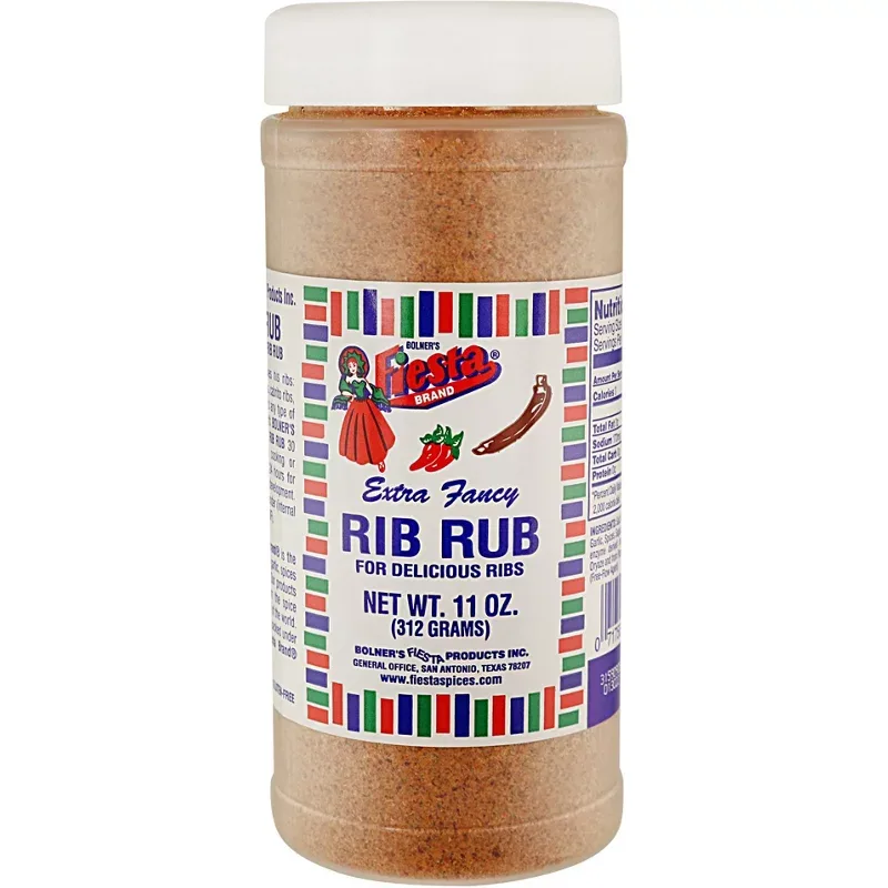 Bolner Fiesta Brand 11 oz Rib Rub