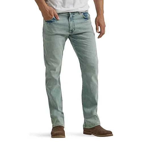 Wrangler Mens Stretch Fabric Slim Fit Bootcut Jean, 40 32, Blue