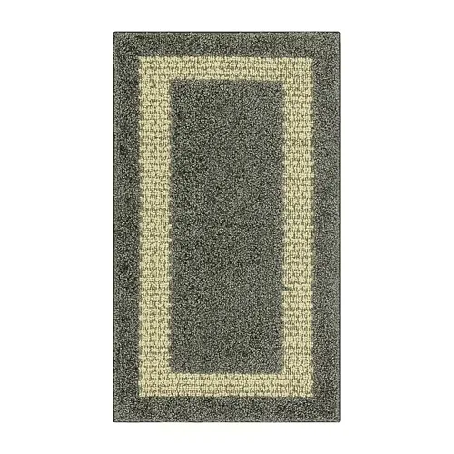 Maples Solid Cut and Loop Indoor Rectangular Accent Rug, One Size, Gray