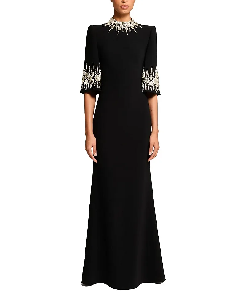 Jenny Packham Ilana Embellished Maxi Dress