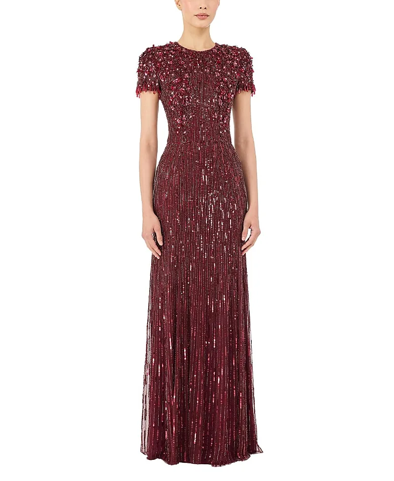 Jenny Packham Eliza Beaded Maxi Dress