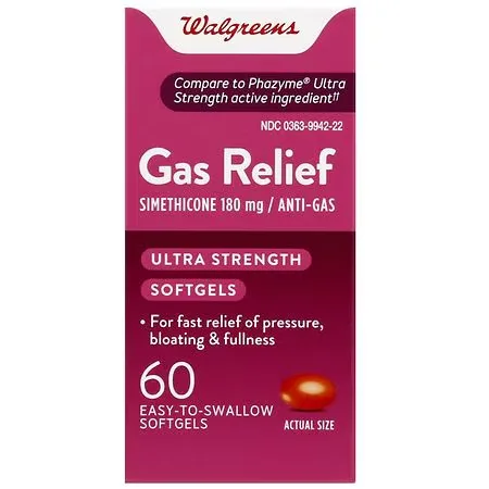Walgreens Gas Relief Softgels - 12.0 ea