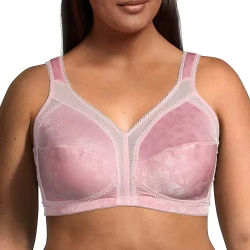 Underscore Cushion Strap Unlined Wirefree Full Coverage Bra, C, Pink