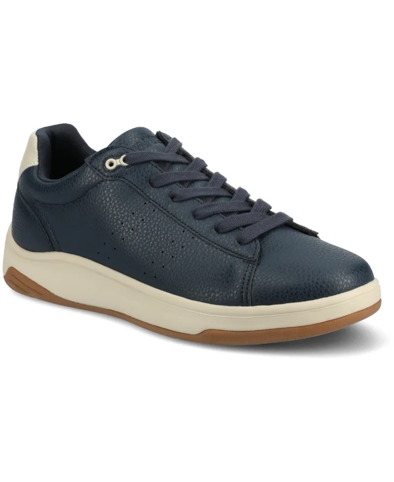 Vance Co. Men's Colt Comfort Low Top Flexible Court Sneaker - Navy