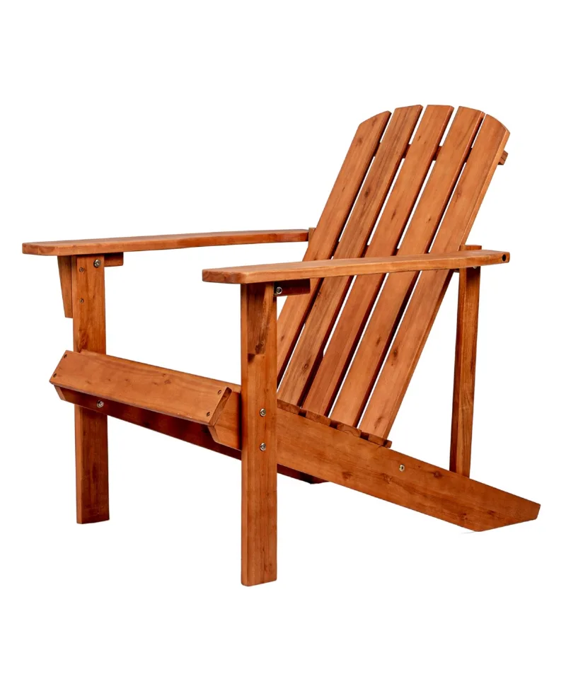 Jonathan Y Westport Outdoor Patio Traditional Acacia Wood Adirondack Chair - Dark brown