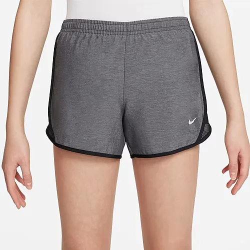 Nike Dri-Fit Tempo Big Kid Girls Running Short, Large Plus, Black