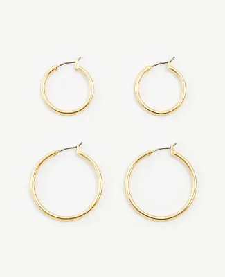 Ann Taylor Hoop Earring Set