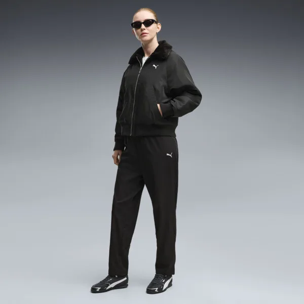 Pants PUMA Ess Woven para Mujer en Talle Grande Negro