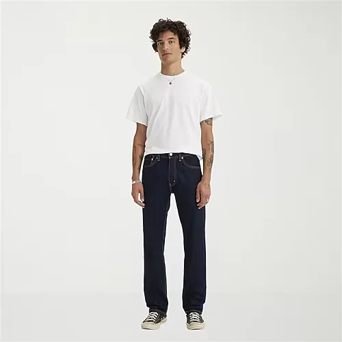 Leviâs Men's 505 Straight Regular Fit Jeans, 36 30, Rinsed Indigo