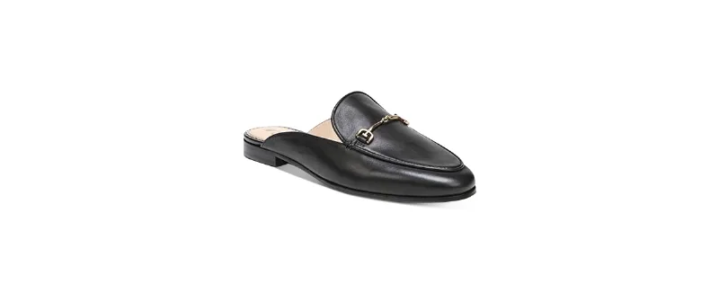 Sam Edelman Women's Linnie Tailored Mules - Black Leather