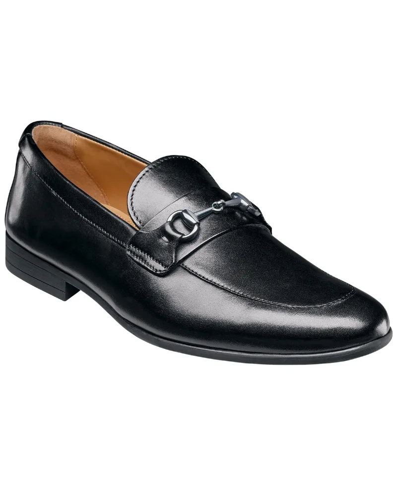 Florsheim Men's Modena Moc-Toe Bit Loafers - Black