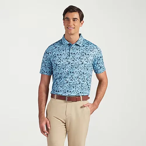 PUMA Pure 3.0 Mens Short Sleeve Polo Shirt, X-large, Blue