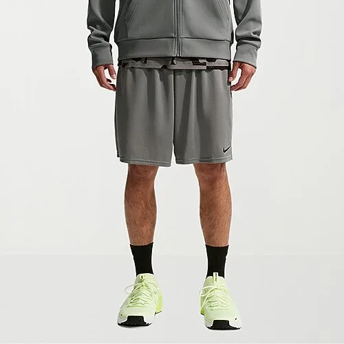 Nike Totality Mens 9" Mid Rise Quick Dry Workout Shorts, Small, Gray