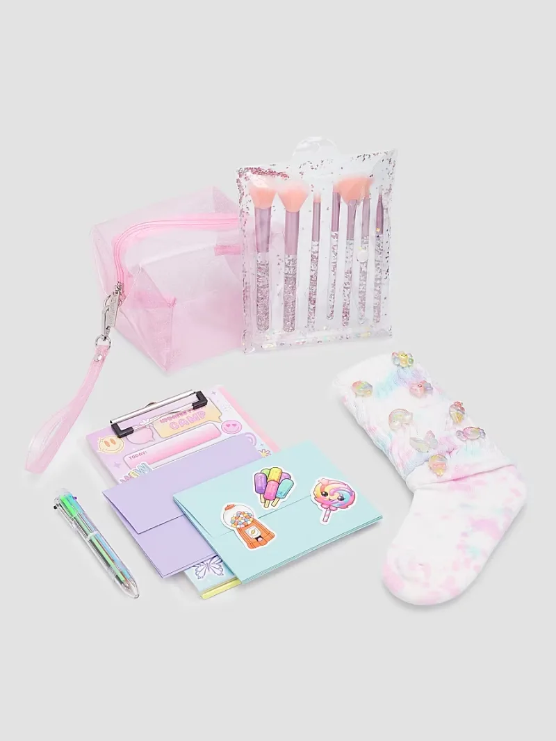 Girl's Stationery & Socks Set - Pastel