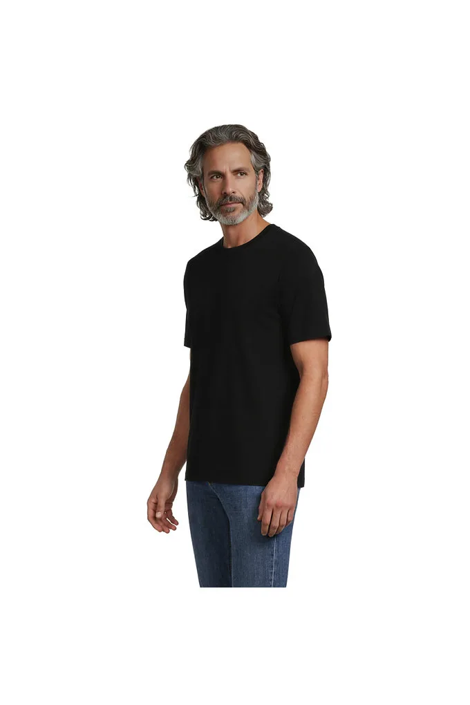 Men's Short Sleeve Super Tee - Lands' End - Black - L