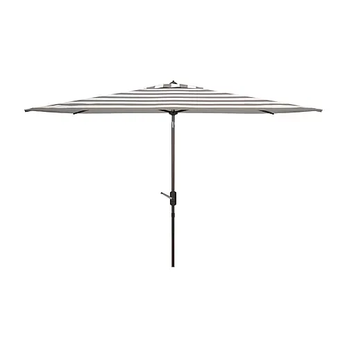 Safavieh Iris Patio Collection Patio Umbrella, One Size, Gray