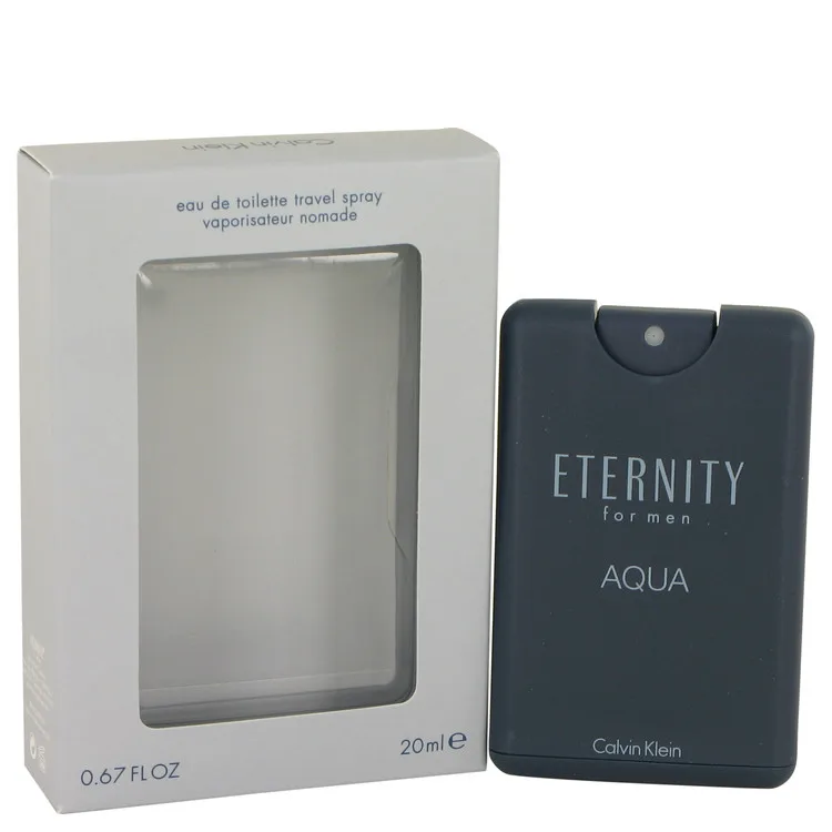 Eternity Aqua Mini by Calvin Klein .67 oz Mini EDT Spray for Men