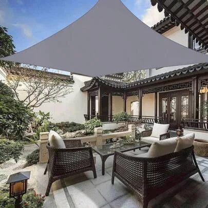 1pc Waterproof Sun Shade Sail, Outdoor Canopy, Garden Sunshade Cloth, Rectangular Shape, Suitable For Balcony, Yard, Parking Lot, Swimming Pool