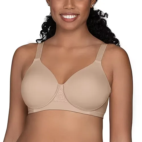 Vanity Fair Beauty Back Full-Figure Smoothing Comfort Wireless Bra - 71380, D, Brown