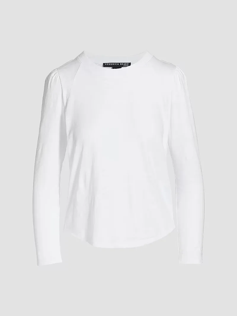Veronica Beard Women's Mason Baseball T-Shirt - White - Size XL