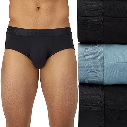 Hanes Originals Supersoft Mens 3 Pack Briefs Uo2lb3, X-large, Blue