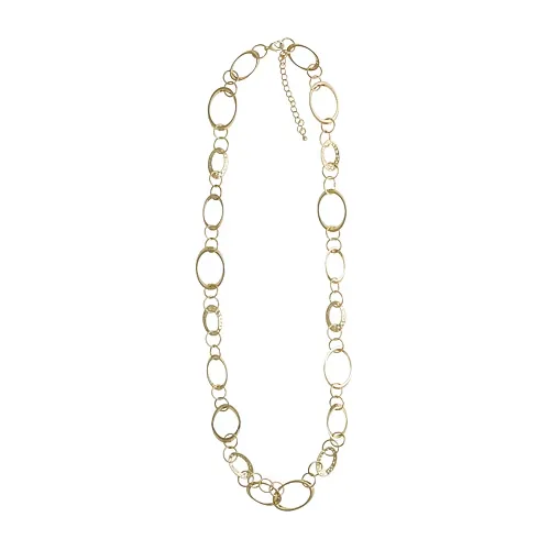 Bold Elements Womens 36 Inch Link Necklace, One Size, Yellow