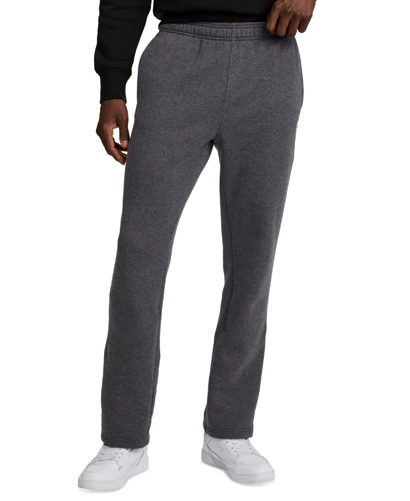 Champion Men's Midweight Regular-Fit Bottom Pants - Granite Heather