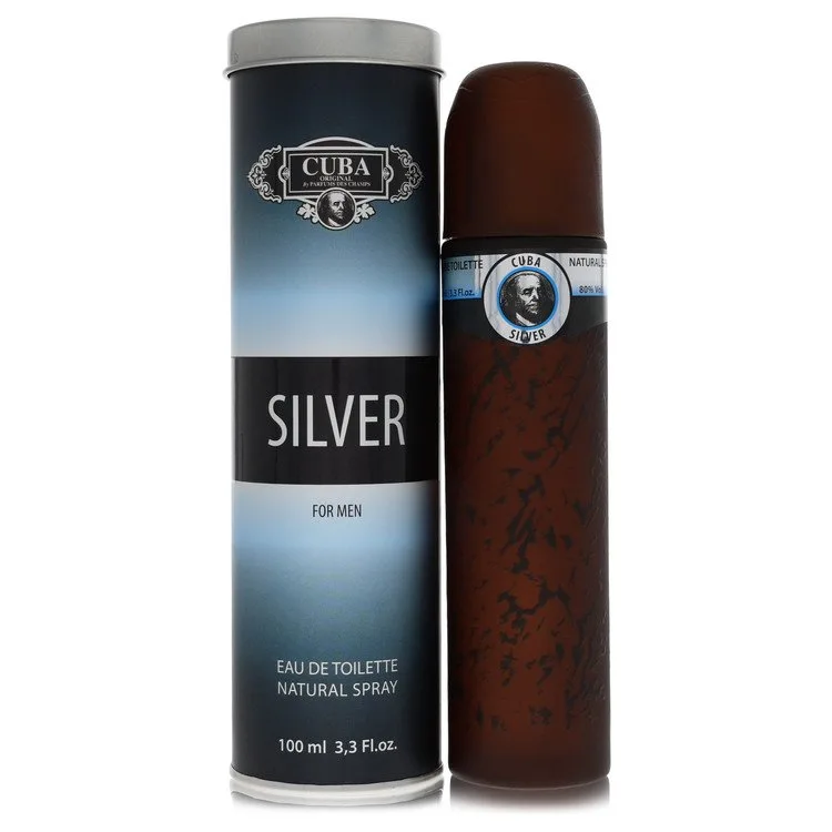 Cuba Silver Cologne by Fragluxe 3.3 oz EDT Spray for Men