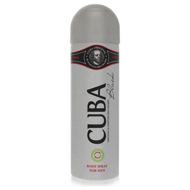 Cuba Black Cologne by Fragluxe 6.6 oz Body Spray for Men