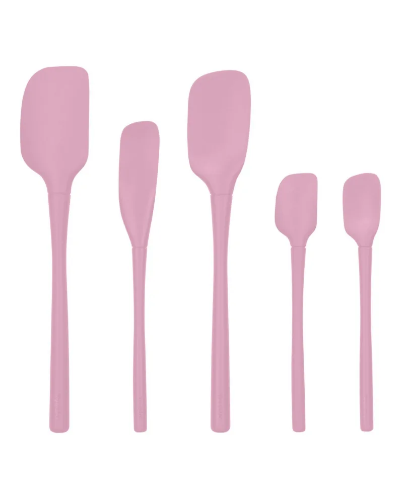 Tovolo Flex-Core 5-Pc. All Silicone Spatula Set - Pink Sorbet