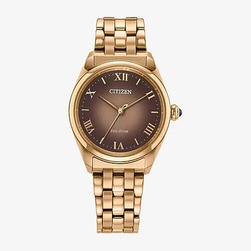 Citizen Classic Womens Rose Goldtone Stainless Steel Bracelet Watch Em1143-81z, One Size, Yellow