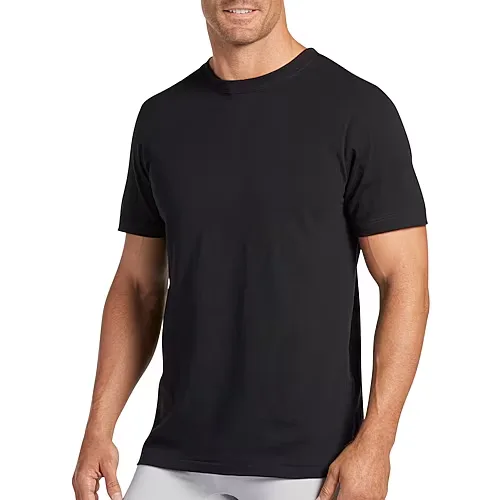 Jockey Classics Mens 3 Pack Short Sleeve Crew Neck T-Shirt, Xx-large, Black