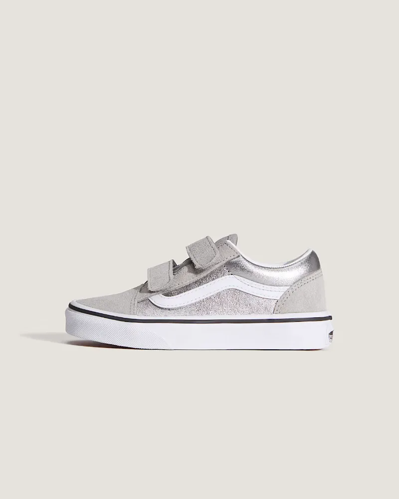 Vans - Kinder Old Skool V Schuhe (4-8 Jahre), Grau, Größe: 32