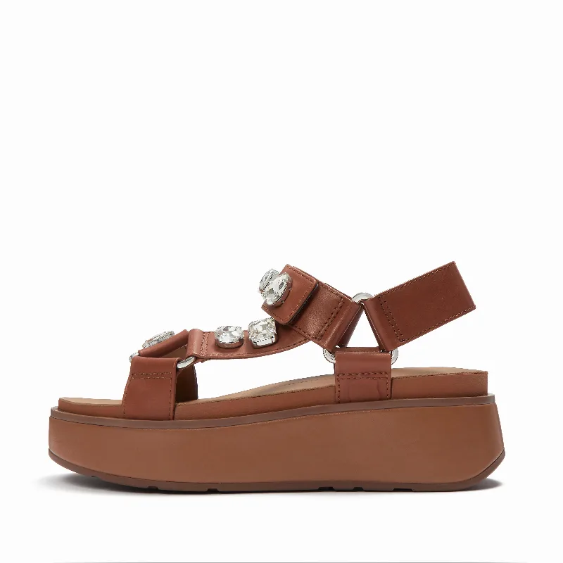 GEN-FF Max Ultra-Jewel Leather Back-Strap Sandals