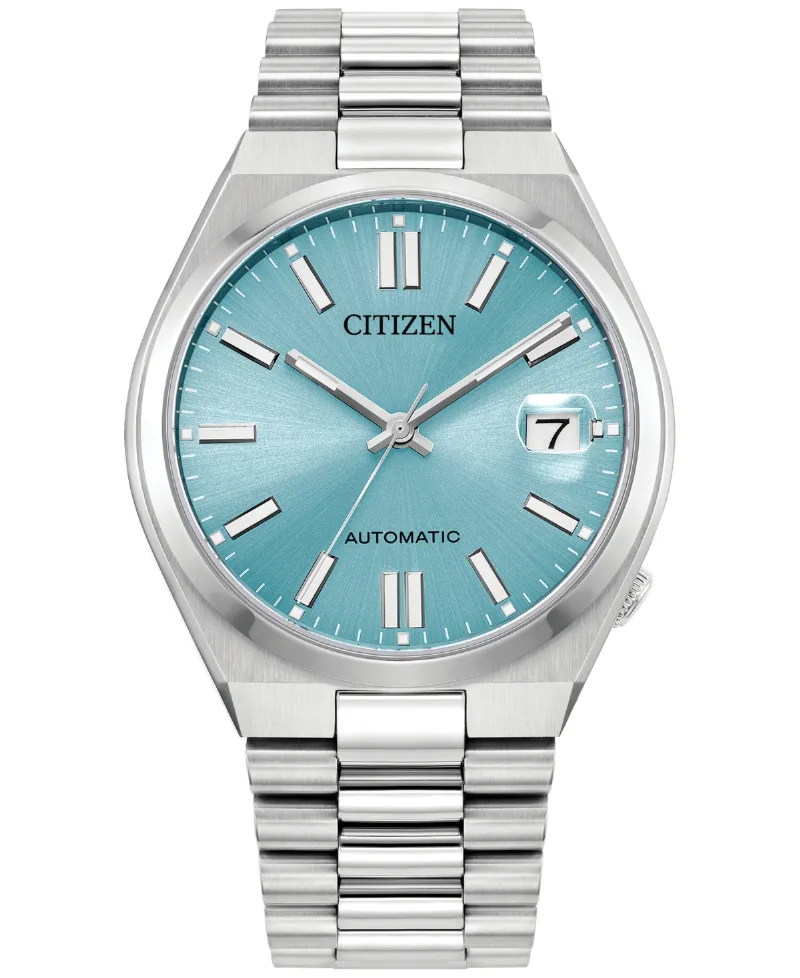 Citizen Unisex Sport Luxury Automatic Tsuyosa Silver-Tone Stainless Steel Bracelet Watch 37mm - Silver-tone