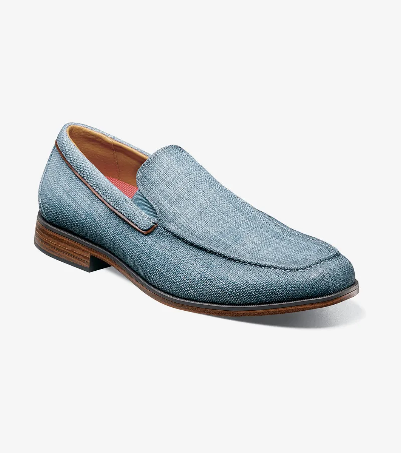 Stacy Adams Shoes Ridgely Moc Toe Slip On Navy Size 10