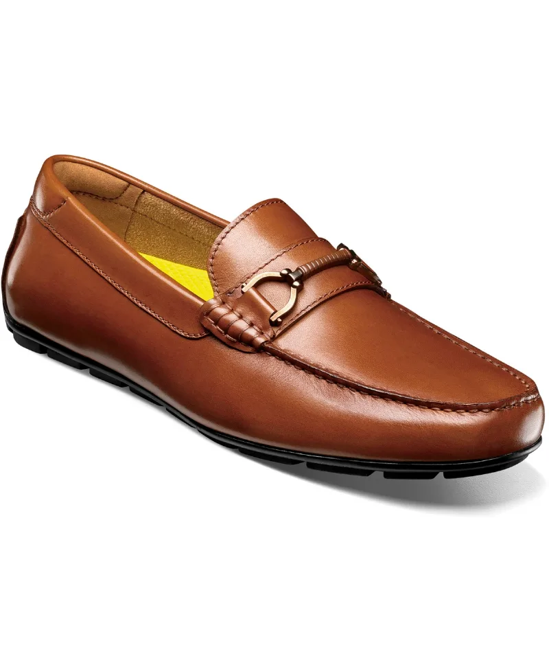 Florsheim Men's Motor Moc Toe Bit Loafer - Cognac