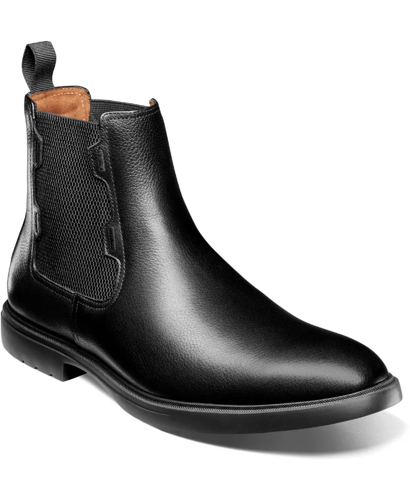 Stacy Adams Men's Townsend Round Toe Chukka Boots - Black tumble