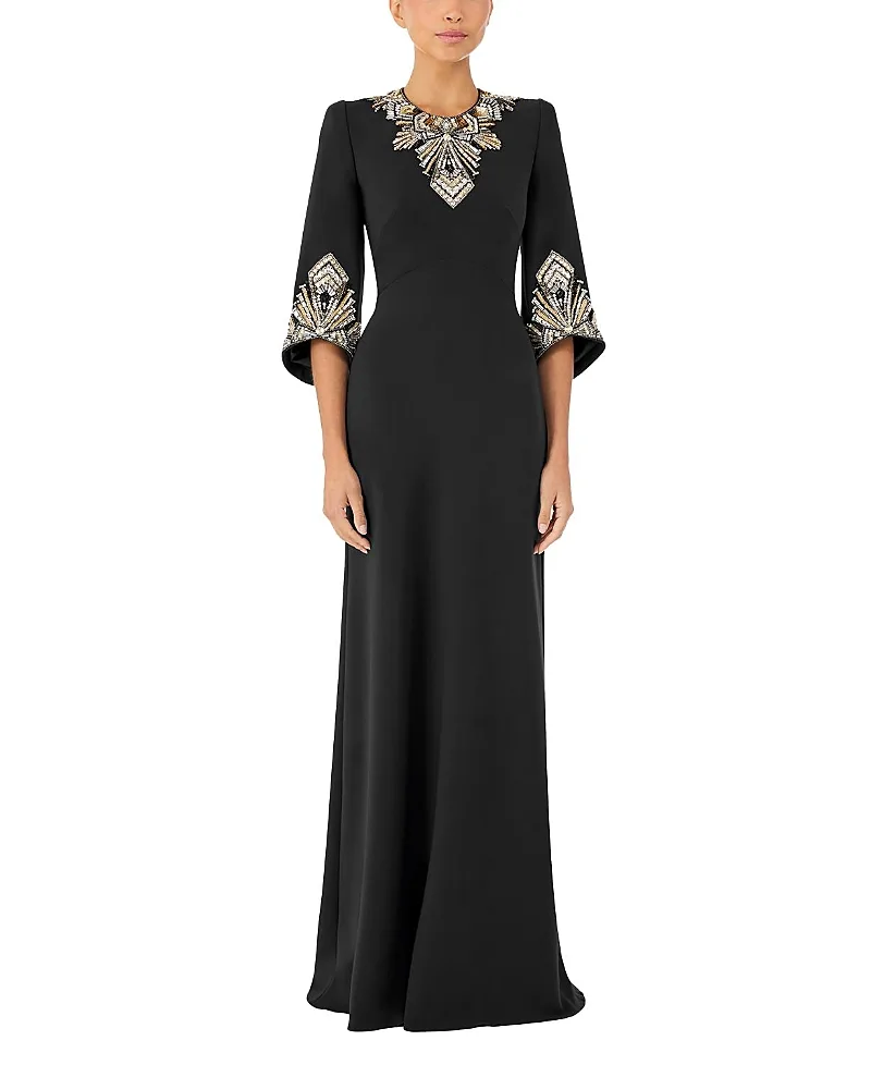 Jenny Packham Ice Cascade Embellished Dress