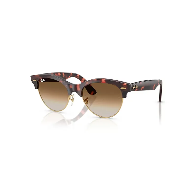 Ray-Ban Clubmaster Way Sunglasses Pink Tortoise Frame Brown Lenses 51-19